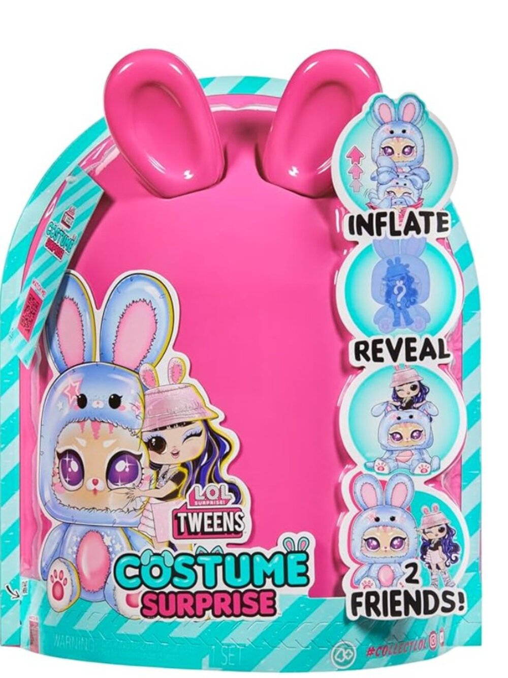 LOL Surprise Tweens Costume Fashion Doll Aya Cherry with Inflatable Blue Bunny
